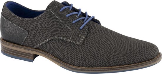 Venice Heren Donkergrijze veterschoen - Maat 42 | bol.com