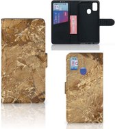 Telefoonhoesje Samsung Galaxy M21 Book Cover Samsung M30s Mobiel Case Marmer