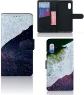 Flip Cover Geschikt voor Samsung Xcover Pro Telefoon Hoesje Sea in Space
