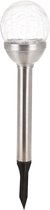 Pro Garden Tuinlamp Solar 34 Cm 1,2 V Zilver