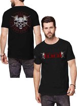 Tool Heren Tshirt -2XL- Skull Spikes Zwart