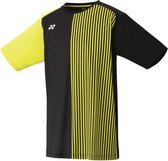 Yonex Tennisshirt Tourn Heren Polyester Zwart/geel Maat M
