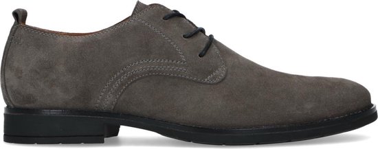 Sacha - Heren - Grijze suède veterschoenen - Maat 42 | bol.com