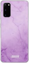 Samsung Galaxy S20 Hoesje Transparant TPU Case - Lilac Marble #ffffff