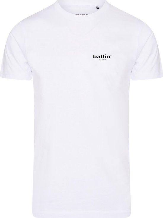 Ballin Est. 2013 - Heren Tee SS Small Logo Shirt - Wit - Maat XL