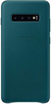 Samsung Lederen Cover - voor Samsung Galaxy S10 Plus - Groen