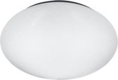 LED Plafondlamp - Trion Puta - 12W - Natuurlijk Wit 4000K - Sterlicht - Rond - Mat Wit - Kunststof - BSE