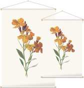 Muurbloempje (Wallflower) - Foto op Textielposter - 120 x 180 cm