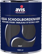 Aqua Schoolbordenverf - 1 liter Zwart