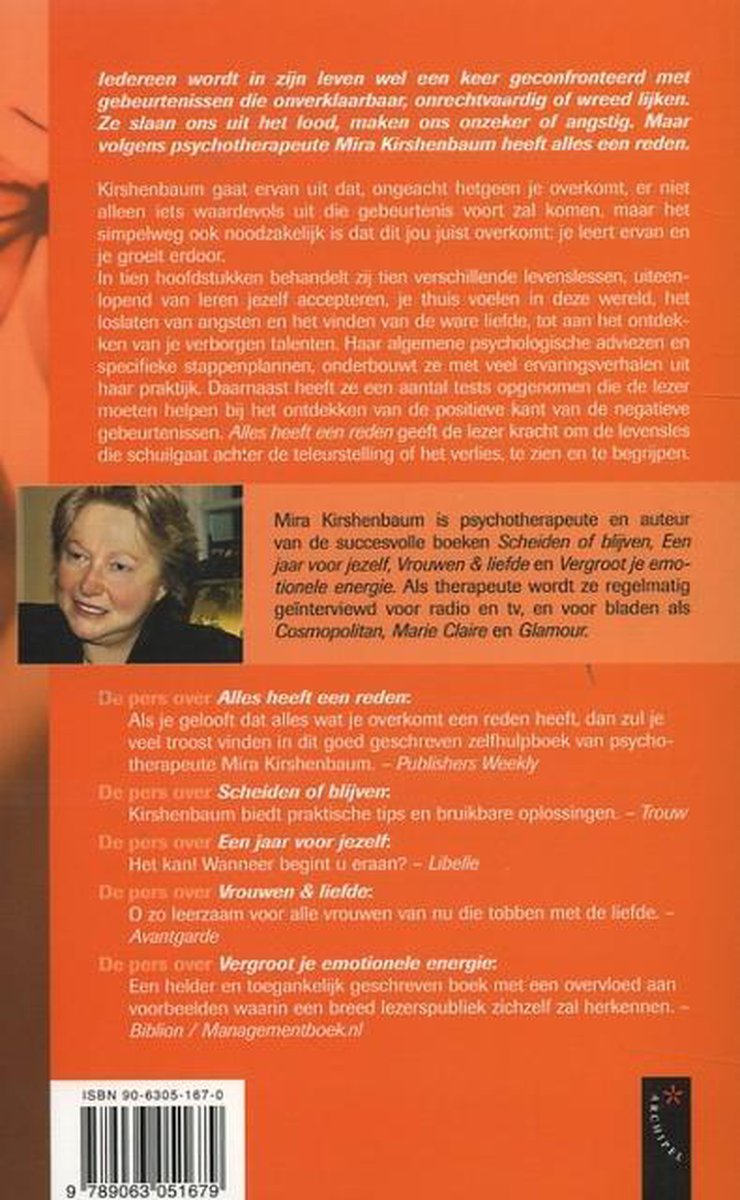 Alles Heeft Een Reden - back cover