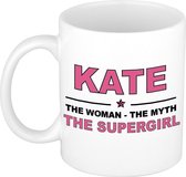 Kate The woman, The myth the supergirl cadeau koffie mok / thee beker 300 ml