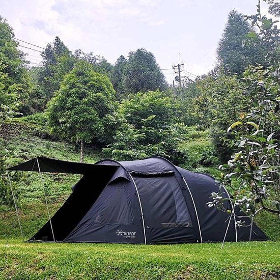 Truvii Tunnel Tent - Groen - 4 Persoons |