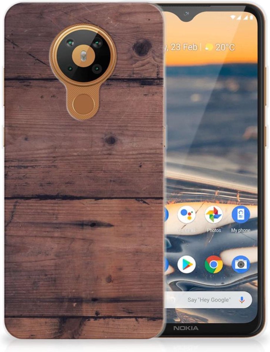 Nokia 5.3 Bumper Hoesje Old Wood
