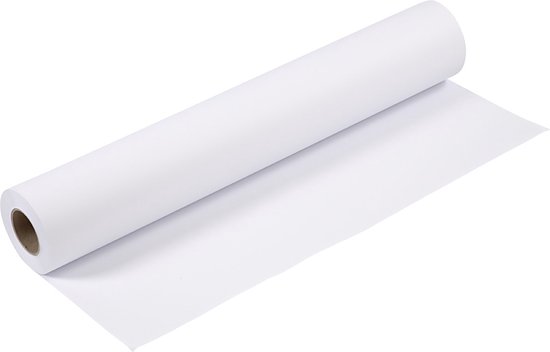 Tekenpapier op rol – Wit – B: 61 cm – 80 gram – 50 m / 1 rol