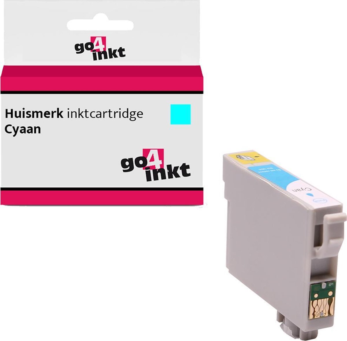 Go4inkt compatible met Epson T1282 c inkt cartridge cyaan