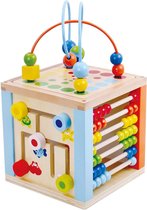 Tooky Toy Activiteitenkubus Junior 20 Cm Hout