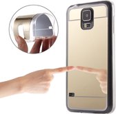 Let op type!! Voor Galaxy S5 / G900 galvaniseren spiegel TPU beschermhoes (goud)