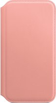 Originele Apple iPhone XS / X Leather Folio Soft Pink