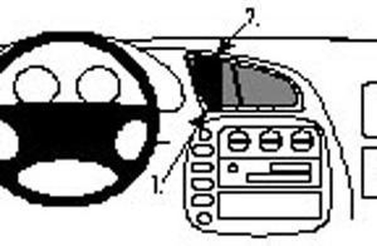 Brodit ProClip houder geschikt voor Volkswagen Sharan- Seat Alhambra - Ford Galaxy Center mount