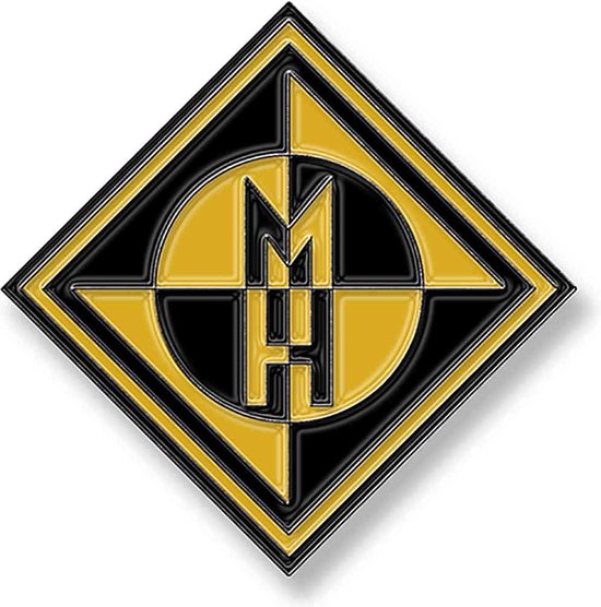 Machine Head - Diamond Logo Pin - Geel/Zwart