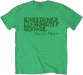 Creedence Clearwater Revival Heren Tshirt -S- Green River Groen