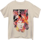 The Doors Heren Tshirt -M- Jim Face Fire Creme