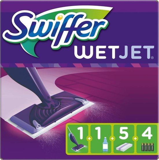 Bol Com Swiffer Wetjet Startset Alles In Een Dweilsysteem Voor Iedere Vloer