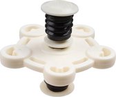 Lg-imports Jumping-spinner Rondjes Junior 7,5 Cm Wit