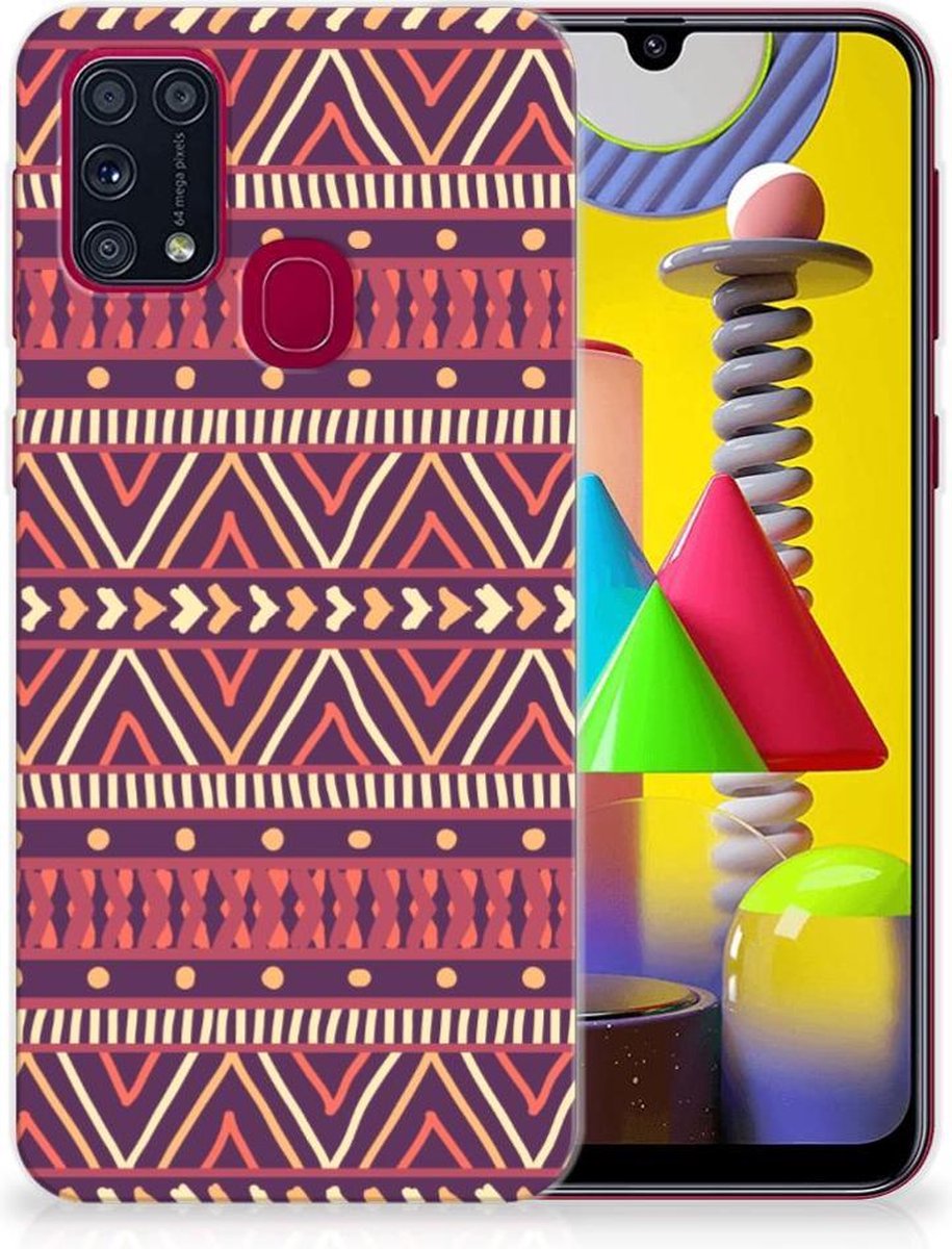 Samsung Galaxy M31 TPU bumper Aztec Paars