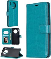 Huawei Mate 30 Lite hoesje book case turquoise