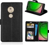 Motorola Moto G7 Play hoesje book case zwart