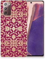Coque Téléphone pour Samsung Note 20 TPU Bumper Silicone Étui Housse Rose Baroque