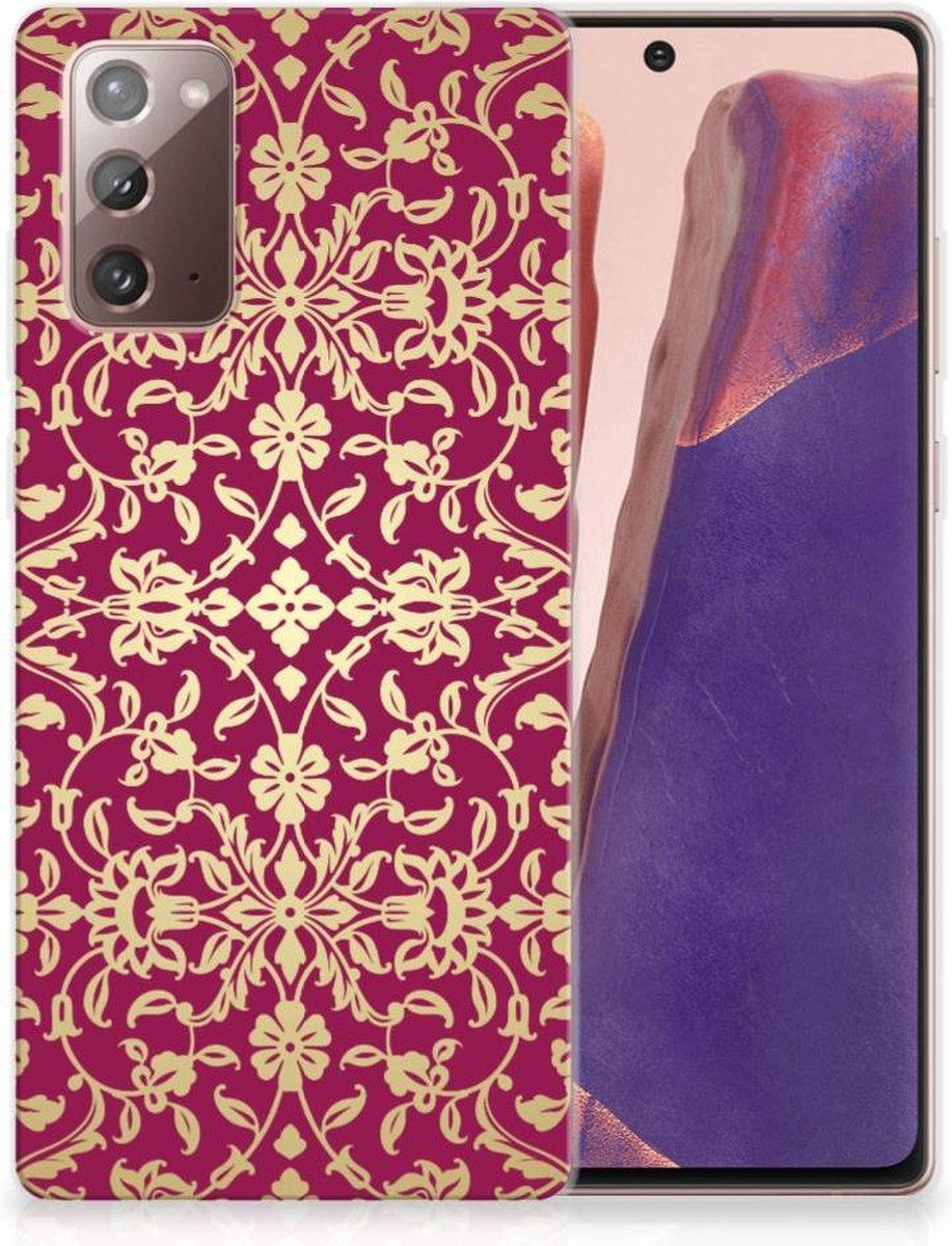 Siliconen Hoesje Samsung Note 20 Barok Pink