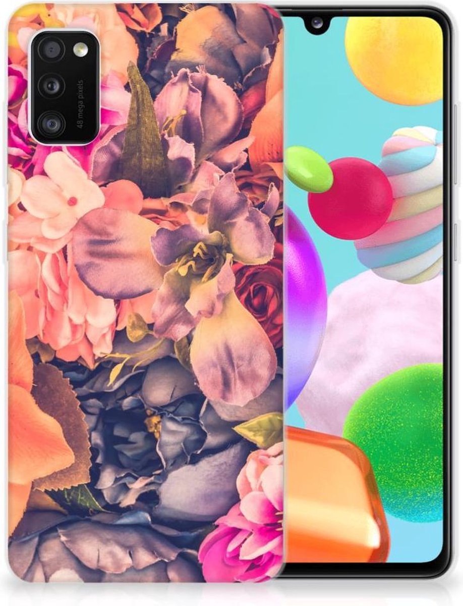 Back Cover voor Samsung Galaxy A41 TPU Case Bosje Bloemen