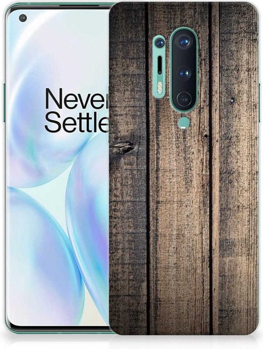 OnePlus 8 Pro Bumper Hoesje Steigerhout