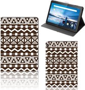 Tablethoesje Lenovo Tablet M10 Cover met Standaard Aztec Brown