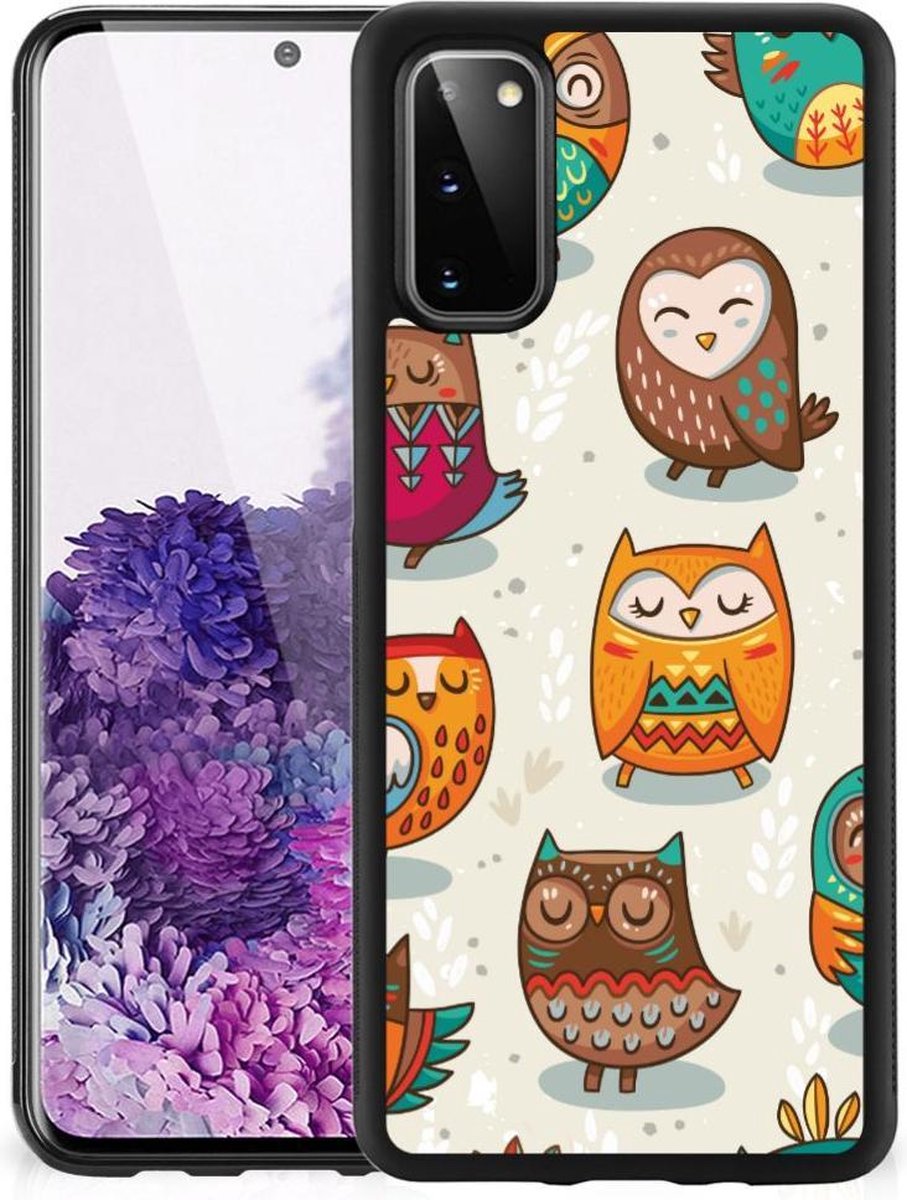 Samsung Galaxy S20 Back Cover Vrolijke Uilen