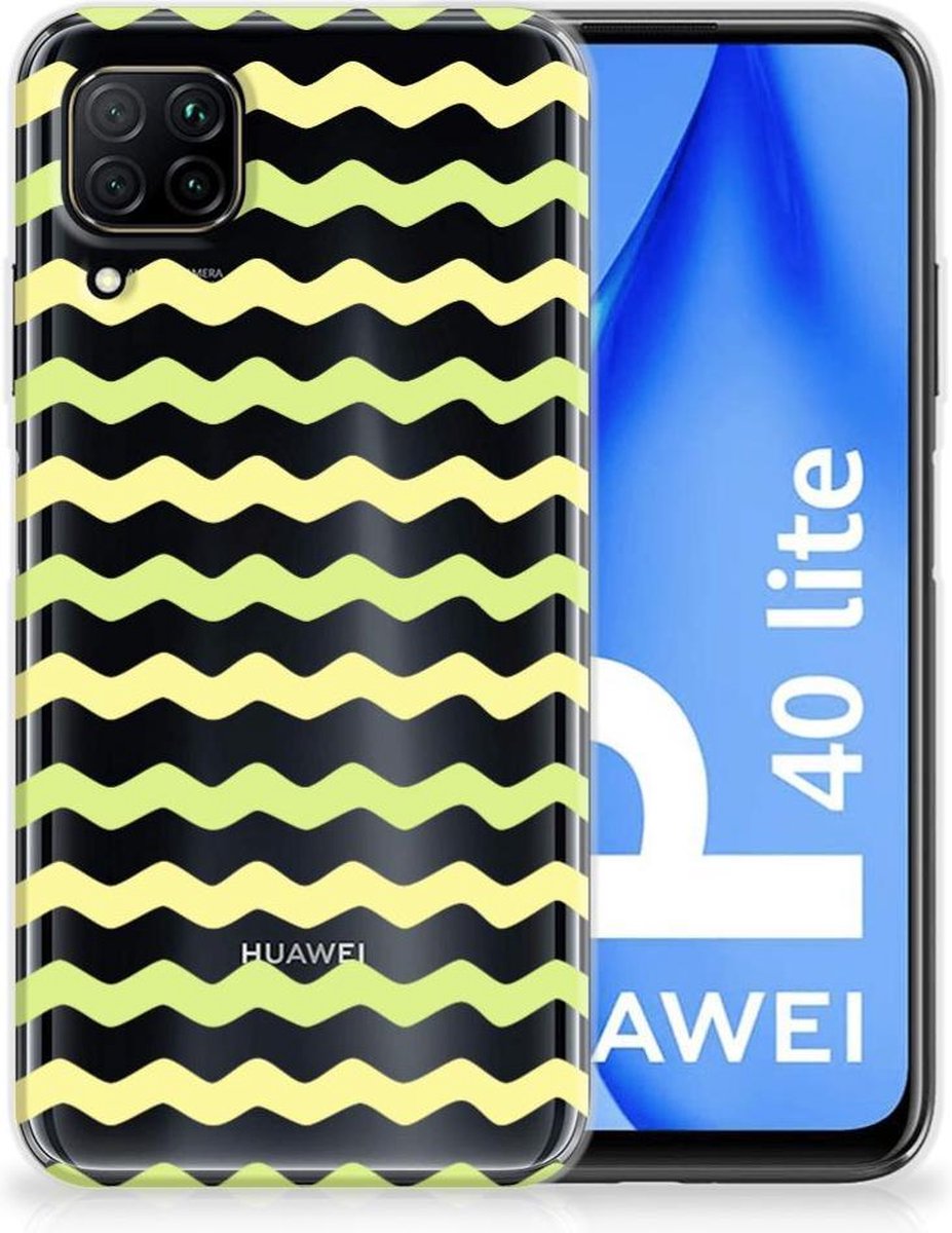 Huawei P40 Lite TPU bumper Waves Yellow