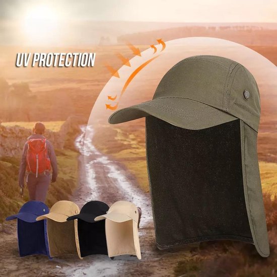 UV Pet Voor Nek En De Zon Voor Mannen En Vrouwen 360 Graden Solar Uv  Bescherming Bruin | bol