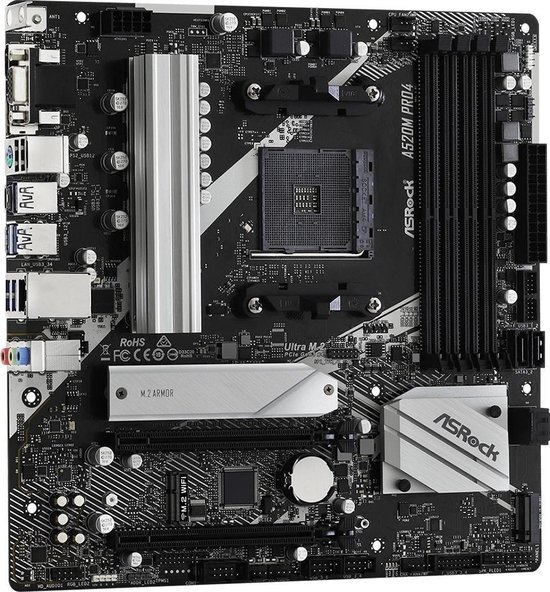 Asrock A520M Pro4 Socket AM4 micro ATX
