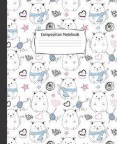 Composition Notebook: Cute College Ruled Line Paper Notebook - Perfect size for your School Bag - High quality paper - Multipurpose School W
