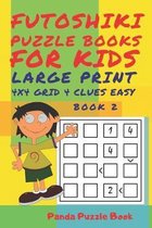 Book- Futoshiki Puzzle Books For kids - Large Print 4 x 4 Grid - 4 clues - Easy - Book 2