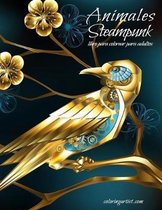 Animales Steampunk libro para colorear para adultos