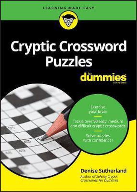 Cryptic Crossword Puzzles For Dummies, Denise Sutherland