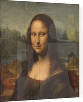 Mona Lisa, Leonardo da Vinci - Foto op Plexiglas - 60 x 60 cm