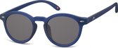 Montana S28D - Zonnebril - Bijna ronde vorm - Mat donker blauw - Lensbreedte 48 mm
