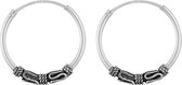 Jewelryz Laelia Oorbellen | Bali Boho Hoops 925 sterling zilver | 20 mm