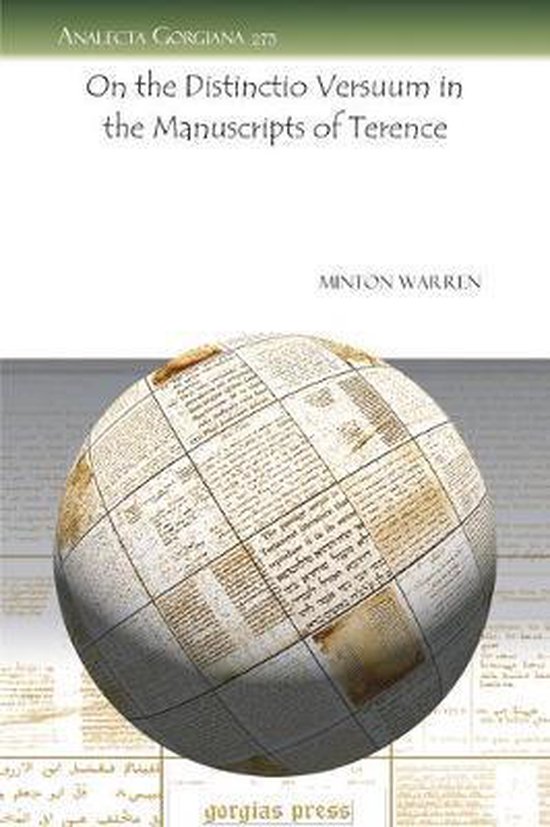 On the Distinctio Versuum in the Manuscripts of Terence - cover