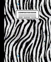 Composition Book: College Ruled Zebra Space Galaxy Writing Notebook