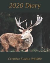 2020 Diary: Weekly Planner & Monthly Calendar - Desk Diary, Journal, Wildlife, Stag, Red Deer, Wild Deer, Wildlife, ... - 8x10''
